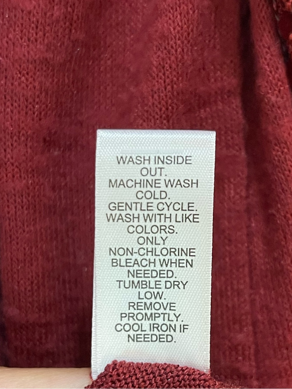 Cato Burgundy Wine Red Sequin Long Sleeve Top Knit Blouse Medium - Picture 6 of 6